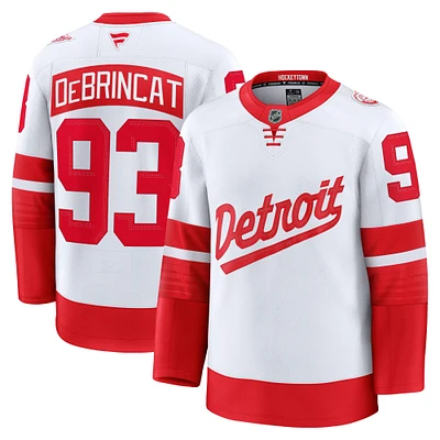 Men's Fanatics Alex DeBrincat White Detroit Red Wings 2025 NHL Stadium Series Premium Player Jersey