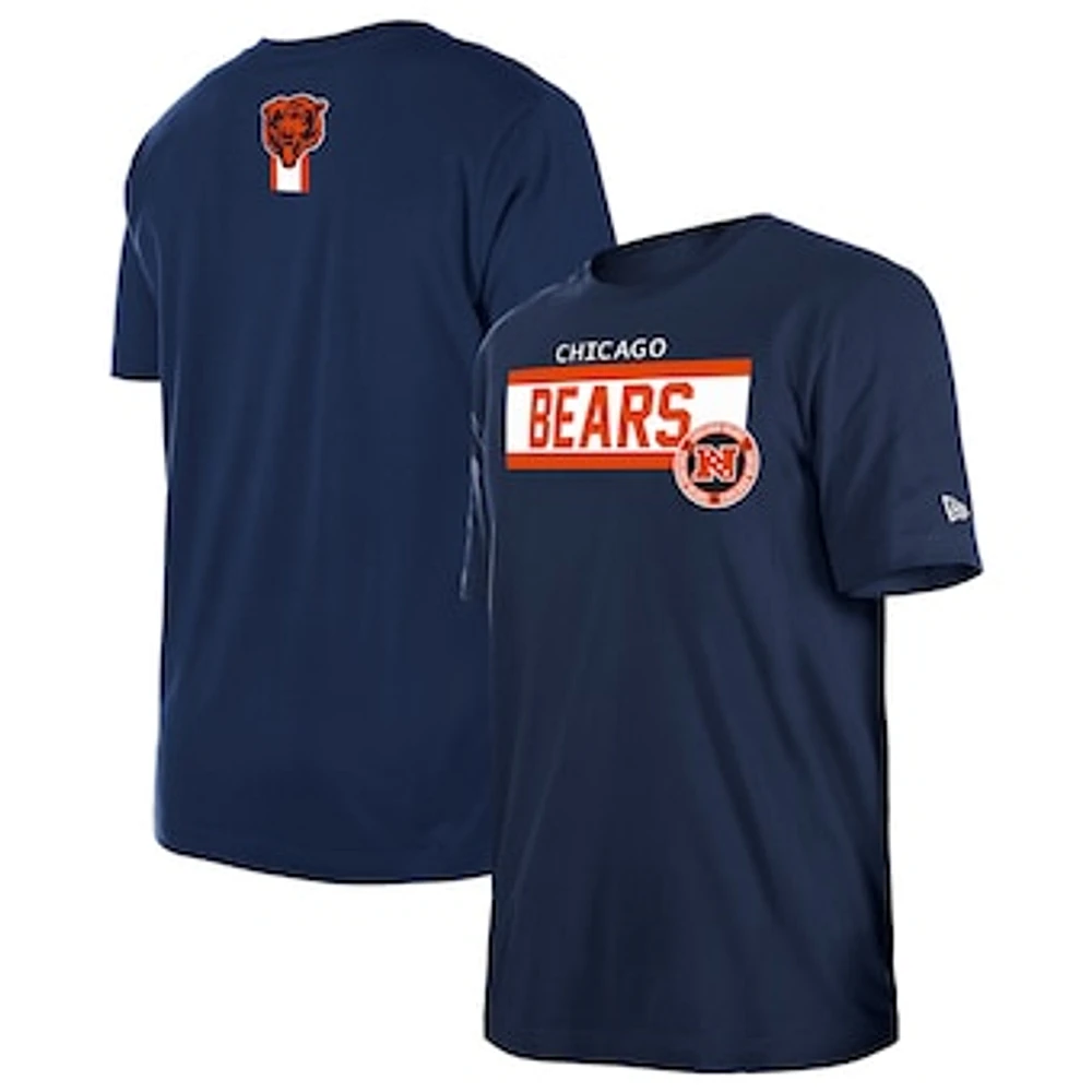 Men's New Era  Navy Chicago Bears 3rd Down Domestic T-Shirt