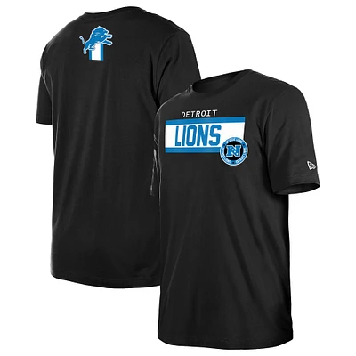 Men's New Era  Black Detroit Lions 3rd Down Domestic T-Shirt