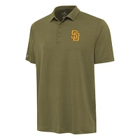 Men's Antigua Olive San Diego Padres Reprocess Polo