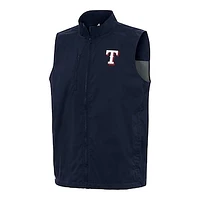 Men's Antigua Navy Texas Rangers Brisk Full-Zip Vest