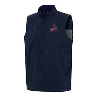Men's Antigua Navy St. Louis Cardinals Brisk Full-Zip Vest