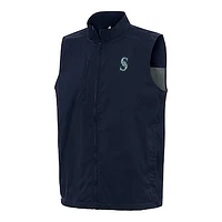 Men's Antigua Navy Seattle Mariners Brisk Full-Zip Vest