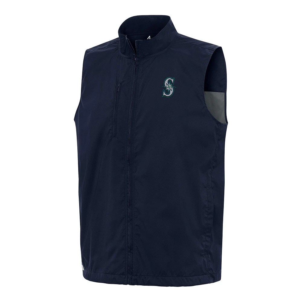 Men's Antigua Navy Seattle Mariners Brisk Full-Zip Vest