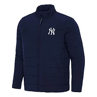 Men's Antigua Navy New York Yankees Swelter Full-Zip Puffer Jacket