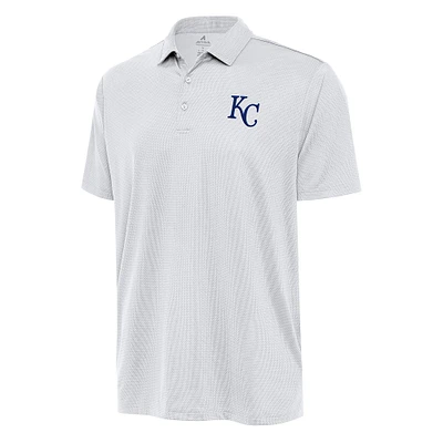 Men's Antigua White Kansas City Royals Big & Tall Ellipse Polo