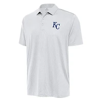 Men's Antigua White Kansas City Royals Big & Tall Ellipse Polo
