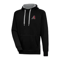 Men's Antigua Black Arizona Diamondbacks Big & Tall Victory Pullover Hoodie