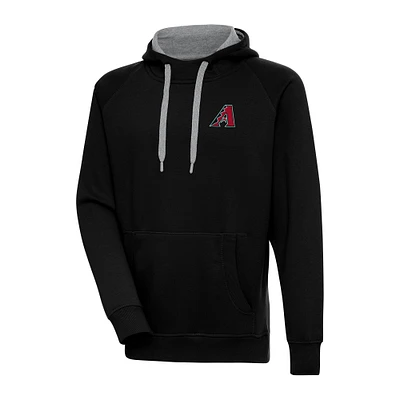 Men's Antigua Black Arizona Diamondbacks Big & Tall Victory Pullover Hoodie