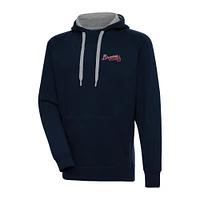 Men's Antigua Navy Atlanta Braves Big & Tall Victory Pullover Hoodie