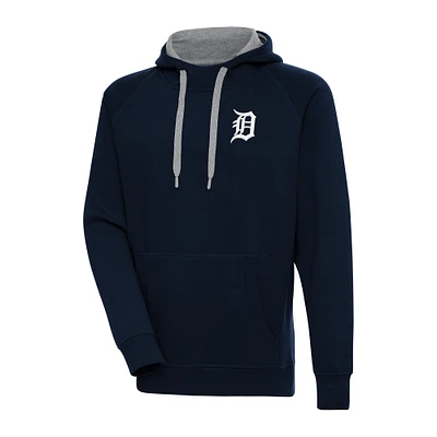 Men's Antigua Navy Detroit Tigers Big & Tall Victory Pullover Hoodie