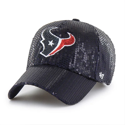 Women's '47  Navy Houston Texans Dazzle Clean Up Adjustable Hat