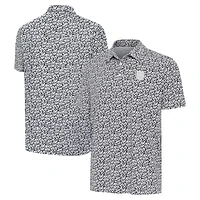 Men's Antigua Gray/Black USMNT Seasons Polo