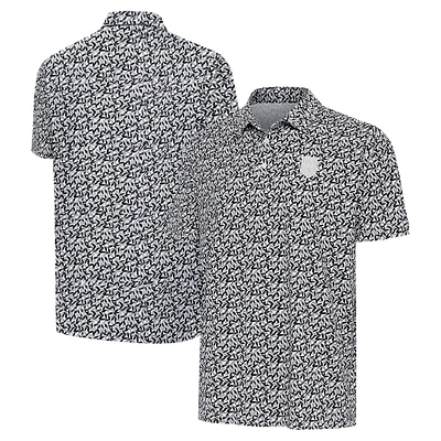 Men's Antigua Gray/Black USMNT Seasons Polo