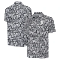 Men's Antigua Gray/Black USMNT Seasons Polo