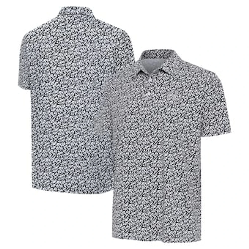 Men's Antigua Gray/Black Inter Miami CF Seasons Polo