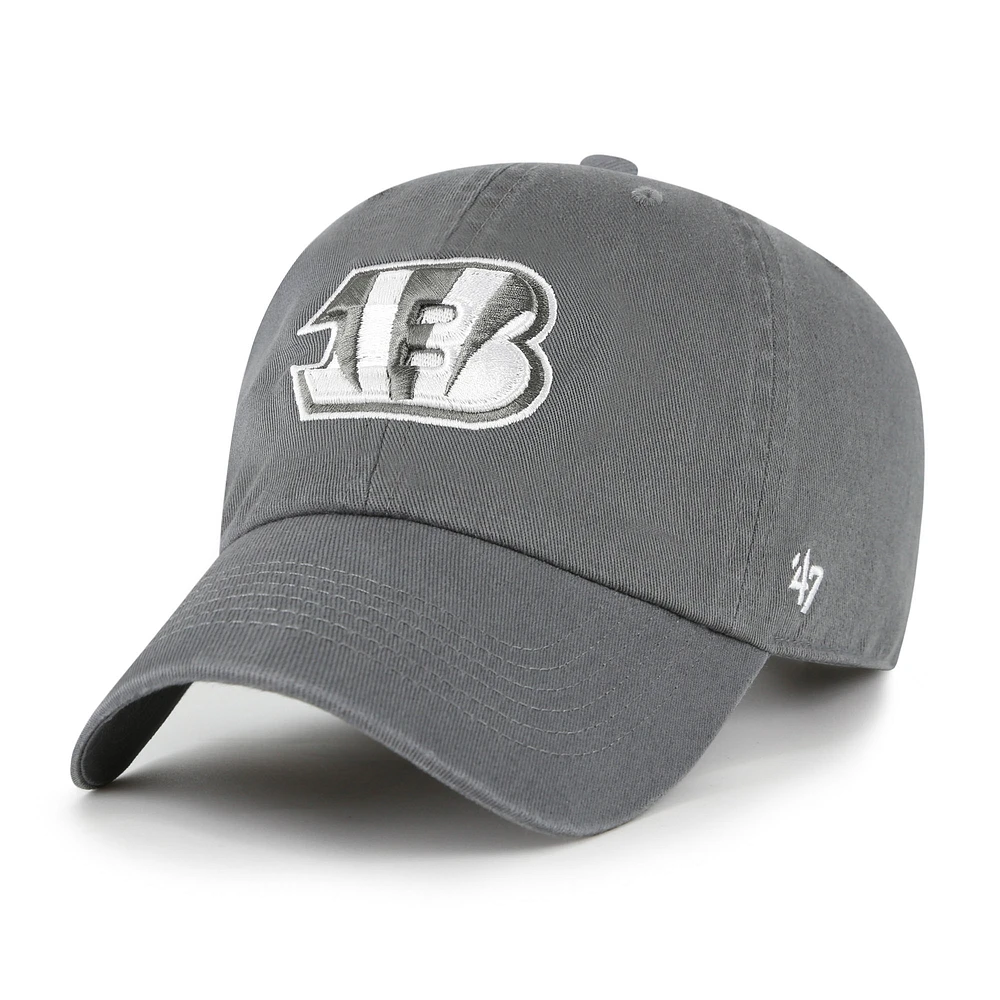 Women's '47 Gray Cincinnati Bengals Bright Side Clean Up Adjustable Hat