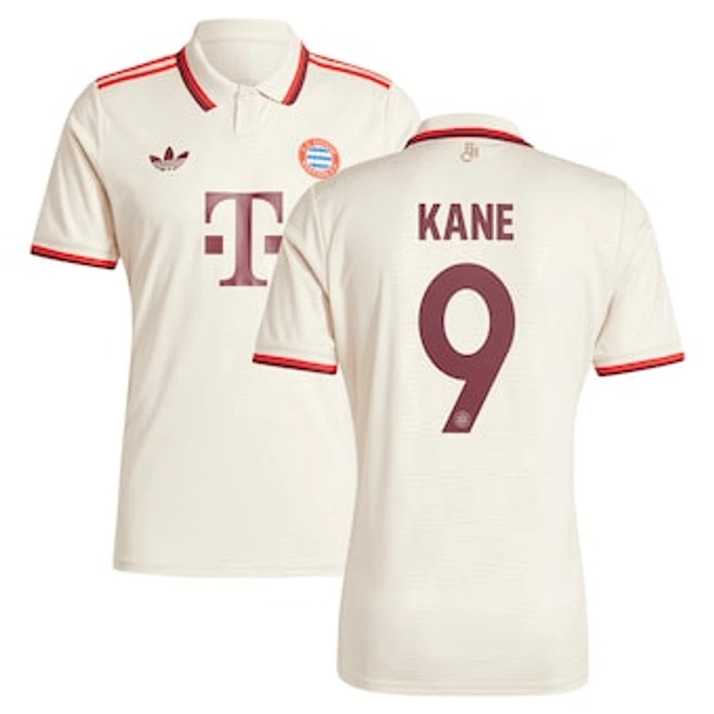 Men's adidas Originals Harry Kane Cream Bayern Munich 2024/25 Third Replica Player Jersey