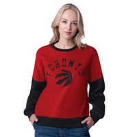 Women's G-III 4Her by Carl Banks  Red Toronto Raptors Arena Oversized Pullover Sweatshirt