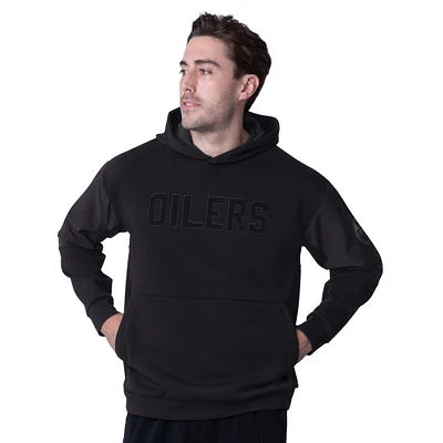 Men's MSX by Michael Strahan  Black Edmonton Oilers Resolution Pullover Hoodie