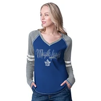 Women's G-III 4Her by Carl Banks  Blue Toronto Maple Leafs Winner Long Sleeve T-Shirt