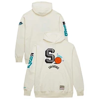 Men's  Cream San Antonio Spurs Sswagger Classic Chenille Pullover Hoodie