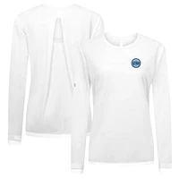 Women's Levelwear  White Utah Hockey Club Sequoia Long Sleeve T-Shirt