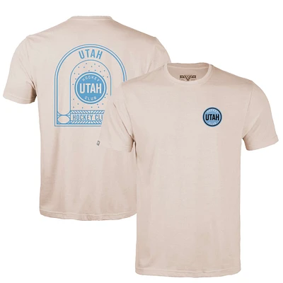 Men's Levelwear  Khaki Utah Hockey Club Richmond Stained Glass T-Shirt