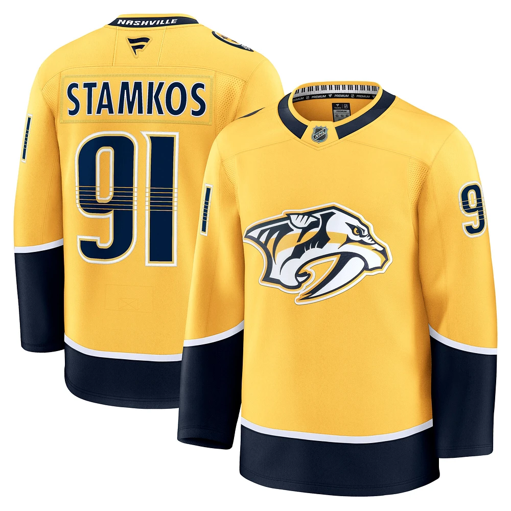 Men's Fanatics Steven Stamkos Gold Nashville Predators Home Premium Jersey