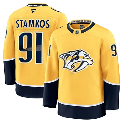 Men's Fanatics Steven Stamkos Gold Nashville Predators Home Premium Jersey