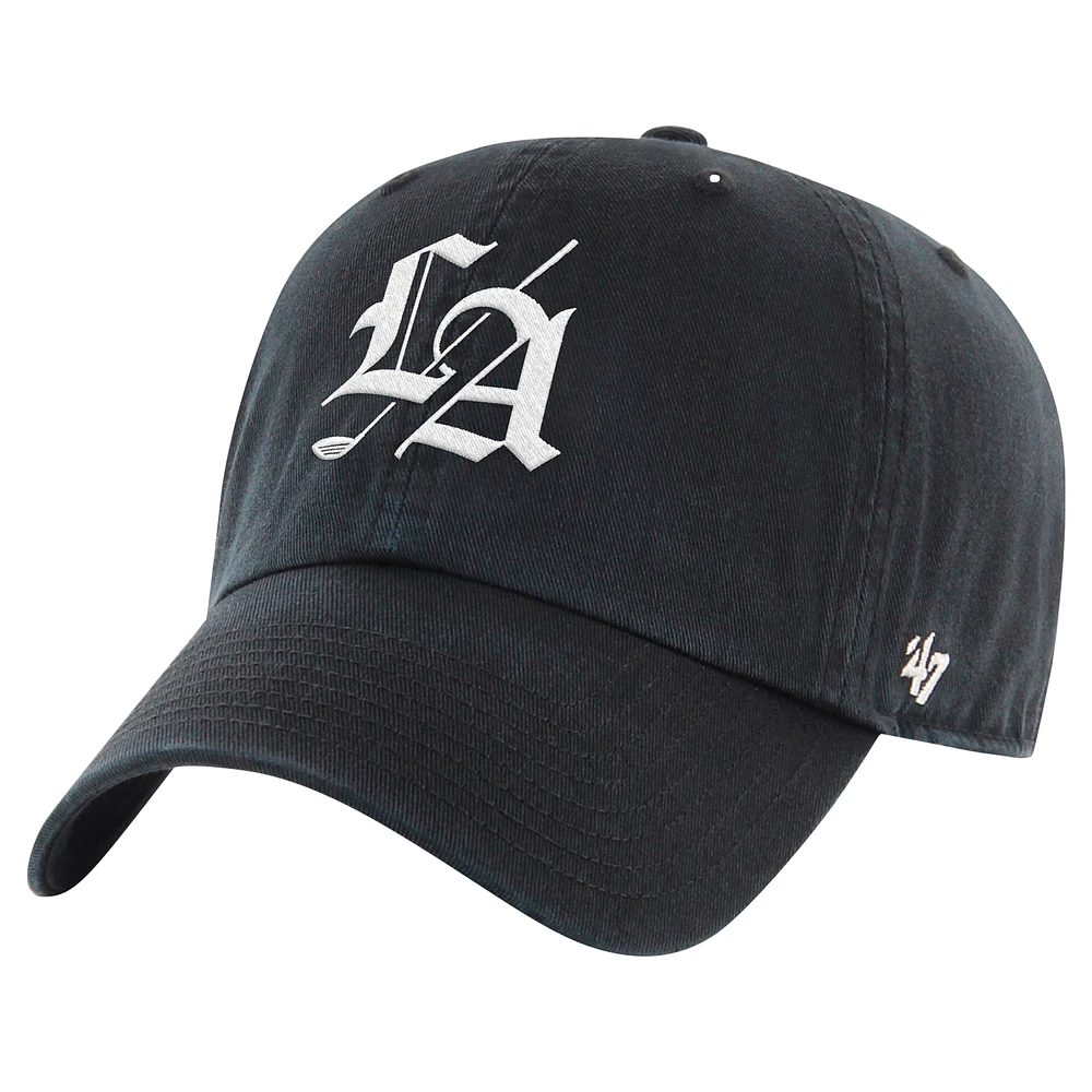 Men's '47 Black TGL Los Angeles Golf Club Clean Up Adjustable Hat