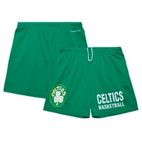 Men's Mitchell & Ness Kelly Green Boston Celtics Hardwood Classics Gameday Mesh Shorts