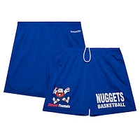 Men's Mitchell & Ness Royal Denver Nuggets Hardwood Classics Gameday Mesh Shorts