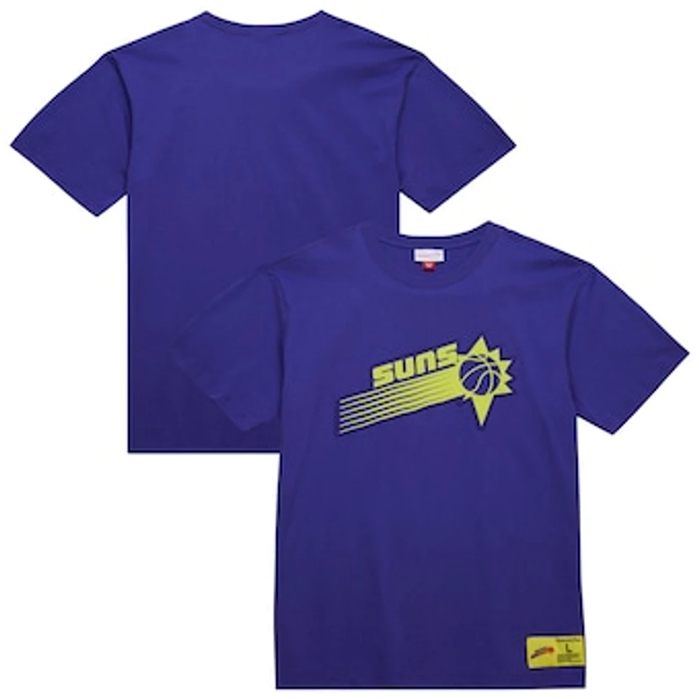 Men's Mitchell & Ness Purple Phoenix Suns Hardwood Classics Neon Nights Premium T-Shirt