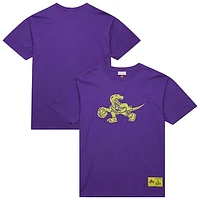 Men's Mitchell & Ness Raptors Purple Toronto Hardwood Classics Neon Nights Premium T-Shirt