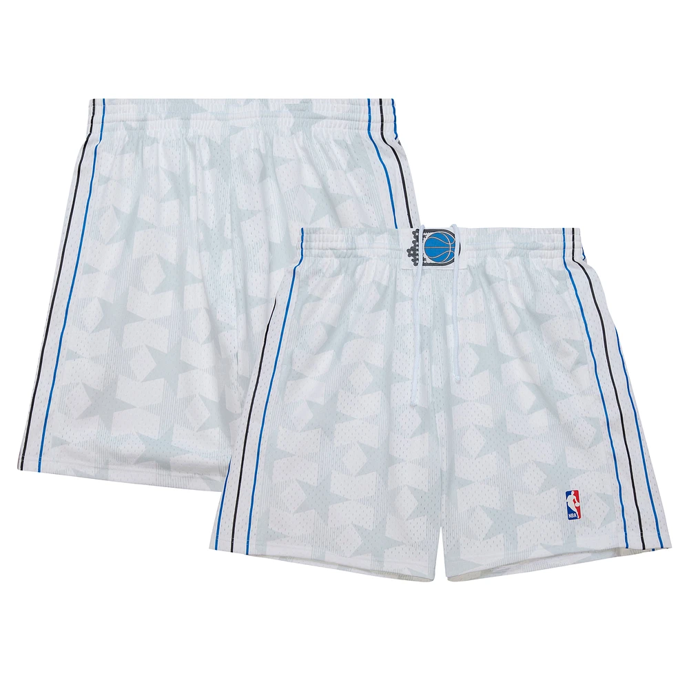 Men's Mitchell & Ness White Orlando Magic 1998 Swingman Shorts