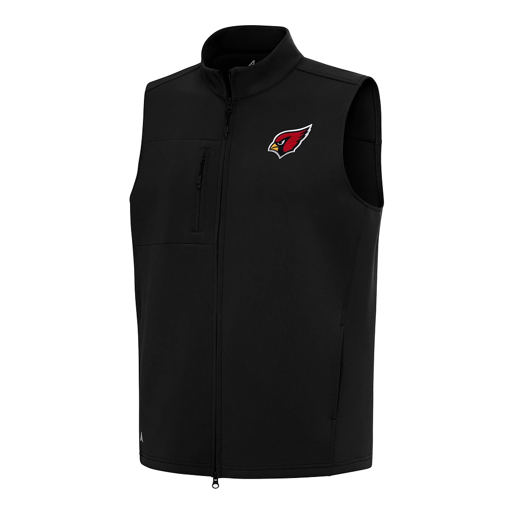 Men's Antigua Black Arizona Cardinals Demand Full-Zip Vest