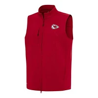 Men's Antigua Red Kansas City Chiefs Demand Full-Zip Vest