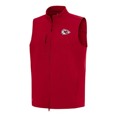 Men's Antigua Red Kansas City Chiefs Demand Full-Zip Vest