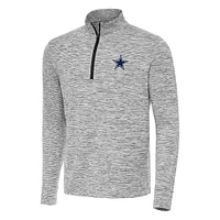 Men's Antigua Charcoal Dallas Cowboys Cause Quarter-Zip Top