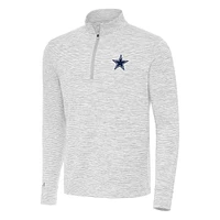 Men's Antigua Gray Dallas Cowboys Cause Quarter-Zip Top