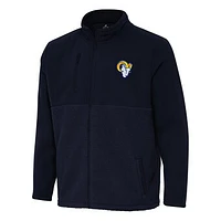 Men's Antigua Navy Los Angeles Rams Daily Fused Full-Zip Jacket