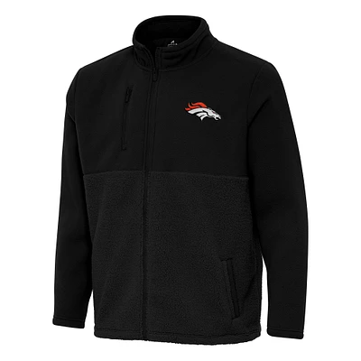Men's Antigua Denver Broncos Daily Fused Full-Zip Jacket