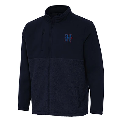 Men's Antigua Navy Houston Texans Daily Fused Full-Zip Jacket