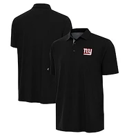 Men's Antigua Black/Gray New York Giants Era Polo