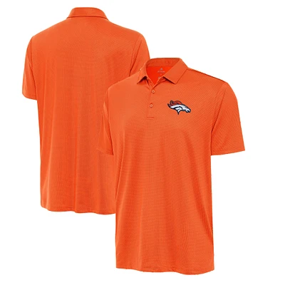 Men's Antigua Orange Denver Broncos Eclipse Polo