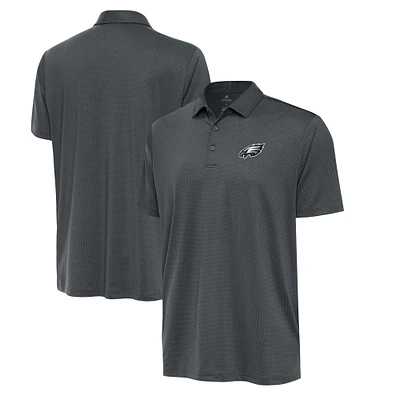 Men's Antigua Pewter Philadelphia Eagles Eclipse Polo