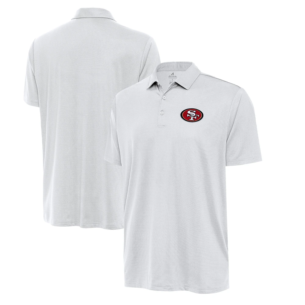 Men's Antigua White San Francisco 49ers Eclipse Polo
