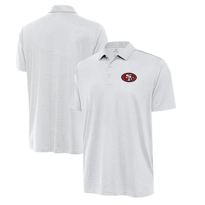 Men's Antigua White San Francisco 49ers Eclipse Polo