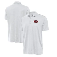 Men's Antigua White San Francisco 49ers Eclipse Polo